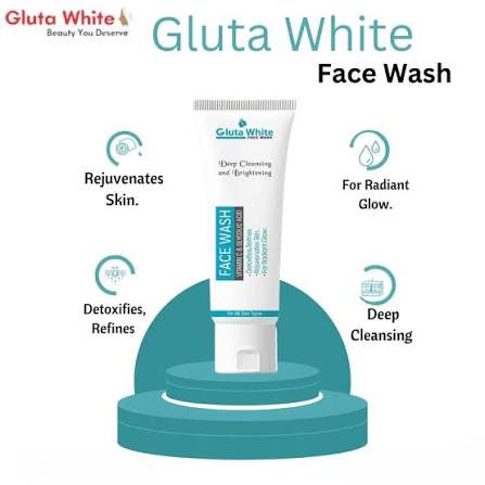 Gluta White Brightening Face Wash | Deep Cleansing & Radiant Skin | 100ml